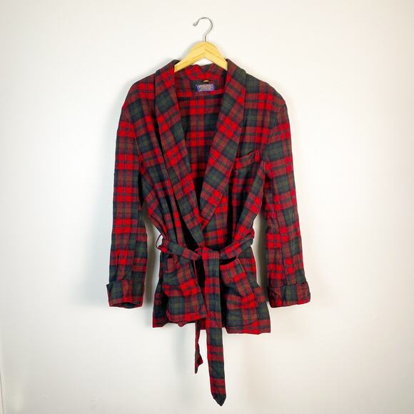 Pendleton Other - 1960's Vintage Pendleton 100% Pure Virgin Wool Plaid Pajama Robe XL